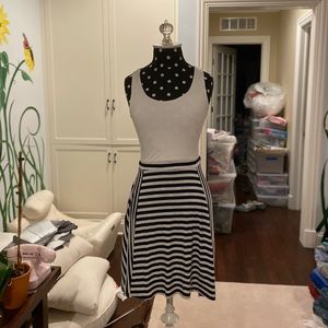 white and blue casual dress